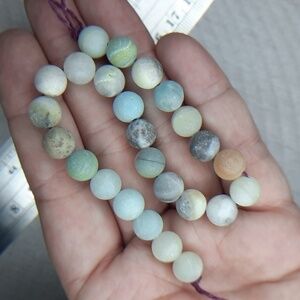 8mm Matte Amazonite 8in Strand #19
